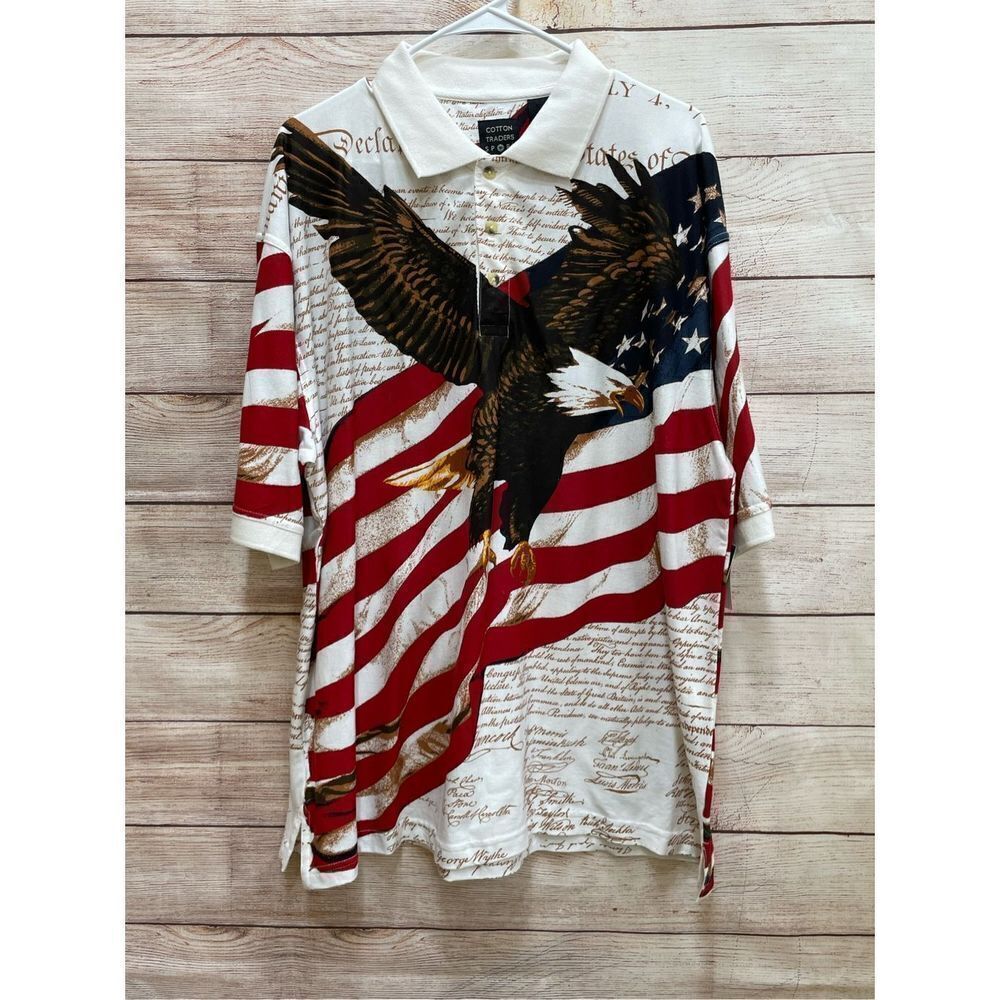 NEW WITH TAGS COTTON TRADERS GRAPHIC SOARING EAGLE SHIRT
SIZE LARGE
